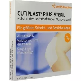 CUTIPLAST Plus sterilna obloga 7,8x10 cm, 5 kosov