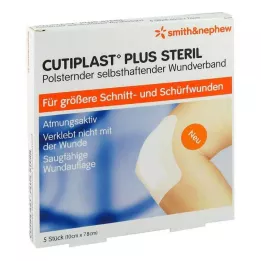CUTIPLAST Plus sterilna obloga 7,8x10 cm, 5 kosov