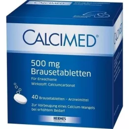 CALCIMED 500 mg šumeče tablete, 40 kosov