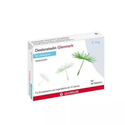 Desloratadin Glenmark 5 mg tablete, 20 kosov Desloratadin Glenmark 5 mg tablete, 20 kosov