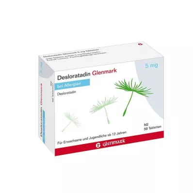 Desloratadine Glenmark 5 mg tablete, 50 kosov Desloratadine Glenmark 5 mg tablete, 50 kosov