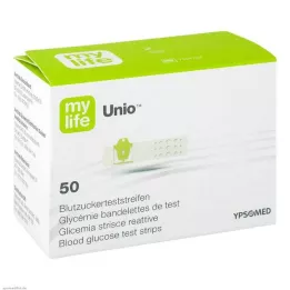 MYLIFE Testni trakovi za merjenje glukoze v krvi Unio, 50 kosov