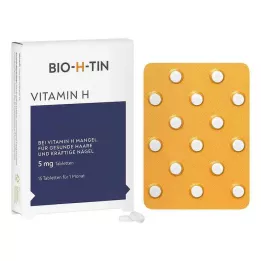 BIO-H-TIN Vitamin H 5 mg za 1 mesec tablete, 15 kosov