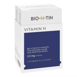 BIO-H-TIN Vitamin H 2,5 mg za 2x12 tednov tablete, 2X84 kosov