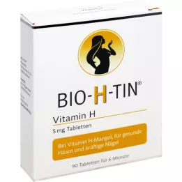 BIO-H-TIN Vitamin H 5 mg za 6 mesecev tablete, 90 kosov
