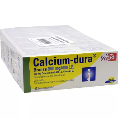 CALCIUM DURA Vit D3 Effervescent 600 mg/400 I.U., 50 kosov