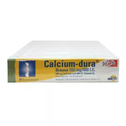 CALCIUM DURA Vit D3 Effervescent 600 mg/400 I.U., 120 kosov