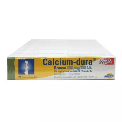 Calcium Dura Vit D3 šumeče 600 mg / 400 i.e., 120 kosov