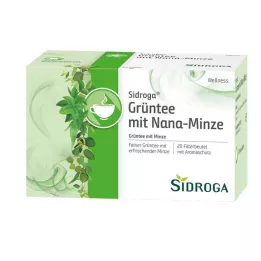 SIDROGA Wellness zeleni čaj s filtrom Nana meta, 20X1,5 g