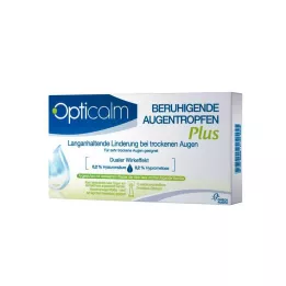 OPTICALM Pomirjujoče kapljice za oči Plus v enkratnem odmerku, 10X0,5 ml