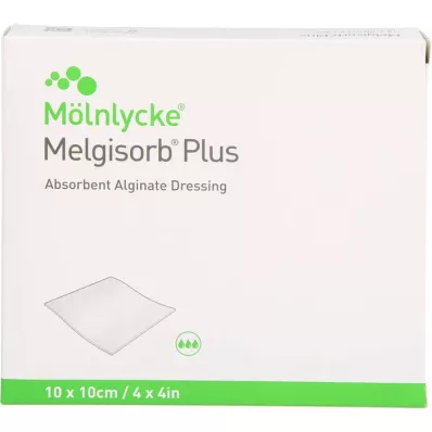 MELGISORB Plus alginatni povoj 10x10 cm sterilen, 10 kosov