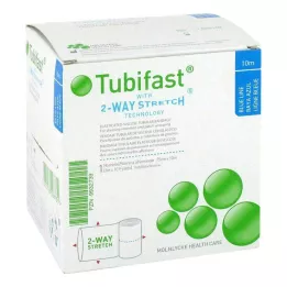 TUBIFAST Dvostranski raztezalni trak 7,5 cmx10 m modre barve, 1 kos