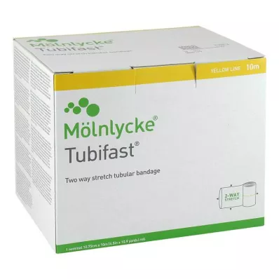 TUBIFAST Dvostranski raztezalni trak 10,75 cmx10 m rumene barve, 1 kos