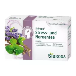 SIDROGA Filtrirne vrečke za čaj za stres in živce, 20X2,0 g