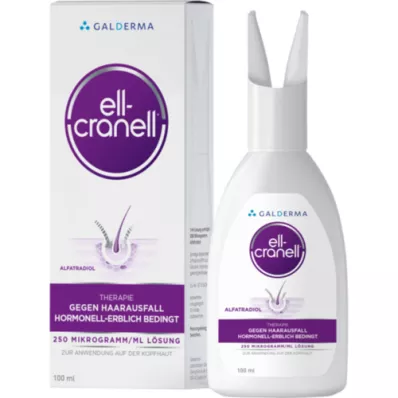 ELL-CRANELL 250 mikrogramov/ml raztopine za nanašanje na glavo, 100 ml