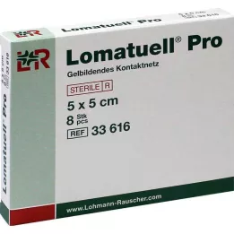 LOMATUELL Pro 5x5 cm, sterilno, 8 kosov