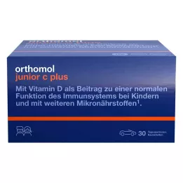 ORTHOMOL Junior C plus žvečljive tablete mandarina/oranža, 30 kosov