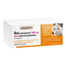 IBU-RATIOPHARM 400 mg filmsko obložene tablete za akutno bolečino, 50 kosov