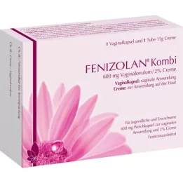 FENIZOLAN Combi 600 mg vaginalno mazilo + 2 % krema, 1 P