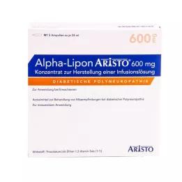 ALPHA LIPON Aristo 600 mg koncentrat za pripravo infuzije, 5X24 ml