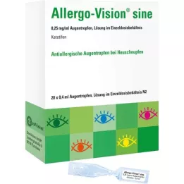 ALLERGO-VISION sine 0,25 mg/ml AT v enkratnem odmerku, 20X0,4 ml