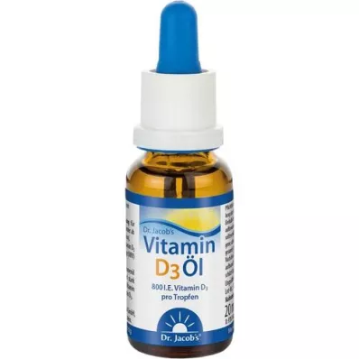 VITAMIN D3 ÖL Dr. Jacobove kapljice, 20 ml