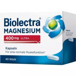 BIOLECTRA Magnezij 400 mg ultra kapsule, 40 kosov