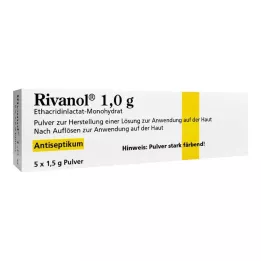 RIVANOL 1,0 g prahu, 5 kosov