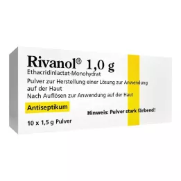 RIVANOL 1,0 g prahu, 10 kosov