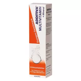 ADDITIVA Multivit.+Mineral Orange R šumeče tablete, 20 kosov