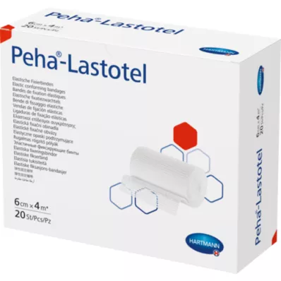 PEHA-LASTOTEL Fiksacijski povoj 6 cmx4 m, 20 kosov