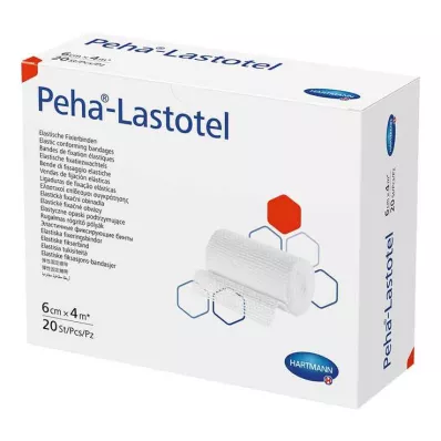 Peha-Lastotel fiksirni povoj 6 cm x 4 m, 20 kos