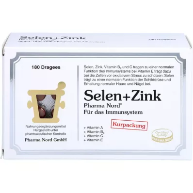 SELEN+ZINK Pharma Nord Dragees, 180 kapsul