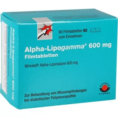 ALPHA-LIPOGAMMA 600 mg filmsko obložene tablete, 60 kosov