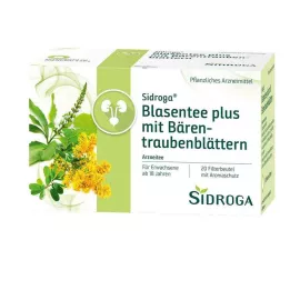 SIDROGA Čaj iz mehurja plus z listi medvedje jagode, 20X2,0 g