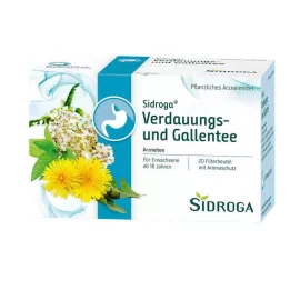 SIDROGA Filtrirne vrečke za čaj za prebavo in žolč, 20X2,0 g