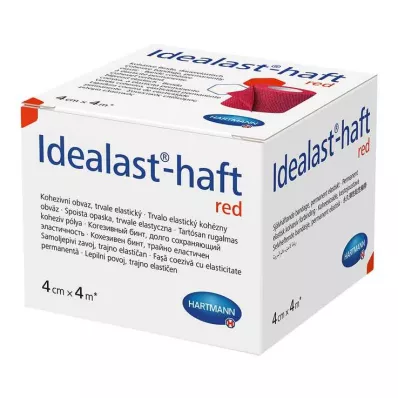 IDEALAST-barvni povoj 4 cmx4 m, rdeč, 1 kos
