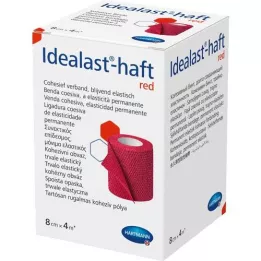 IDEALAST-barvni povoj 8 cmx4 m, rdeč, 1 kos