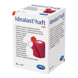 IDEALAST-barvni povoj 8 cmx4 m, rdeč, 1 kos