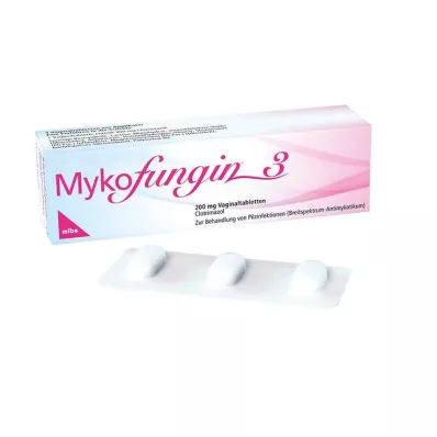 Mykofungin 3 vaginalne tablete 200 mg, 3 kos Mykofungin 3 vaginalne tablete 200 mg, 3 kos