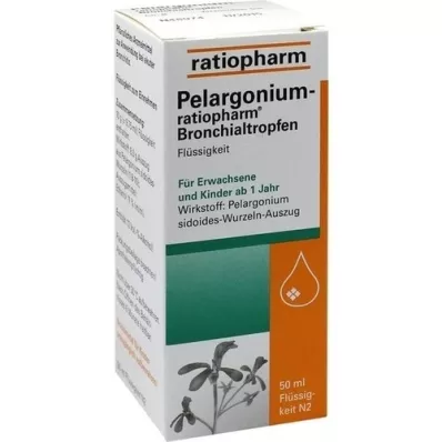 PELARGONIUM-RATIOPHARM Bronhialne kapljice, 50 ml
