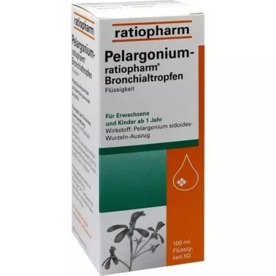 PELARGONIUM-RATIOPHARM Bronhialne kapljice, 100 ml