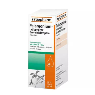Pelargonium ratiopharm kapljice za bronhije, 100 ml