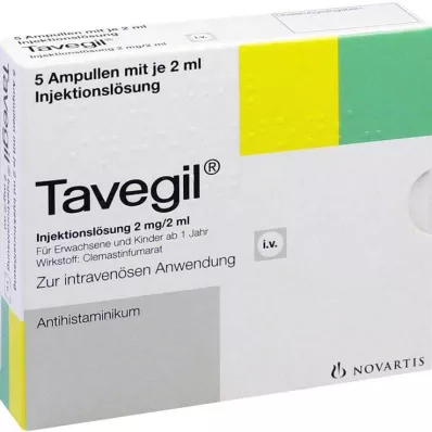 Tavegil raztopina za injiciranje 2 mg / 2 ml ampule, 5x2 ml Tavegil raztopina za injiciranje 2 mg / 2 ml ampule, 5x2 ml