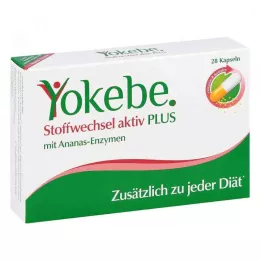 YOKEBE Aktivne kapsule za presnovo Plus, 28 kosov