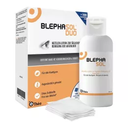 BLEPHASOL Duo 100 ml losjon+100 čistilnih blazinic, 1 P