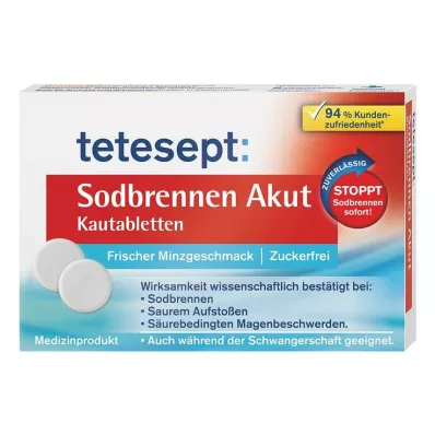 Tetesept zgaga akutne žvečljive tablete, 20 kom Tetesept zgaga akutne žvečljive tablete, 20 kom
