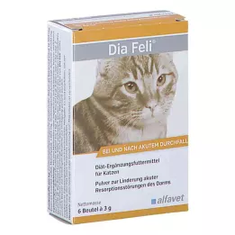 DIA FELI Prašek za mačke, 6X3 g