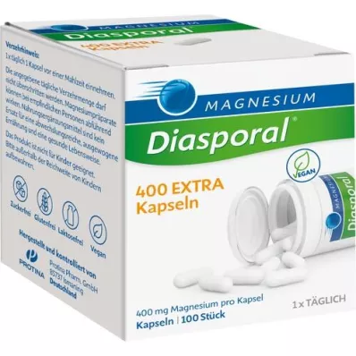 MAGNESIUM DIASPORAL 400 dodatnih kapsul, 100 kapsul