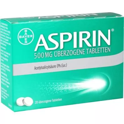 ASPIRIN 500 mg obložene tablete, 20 kosov